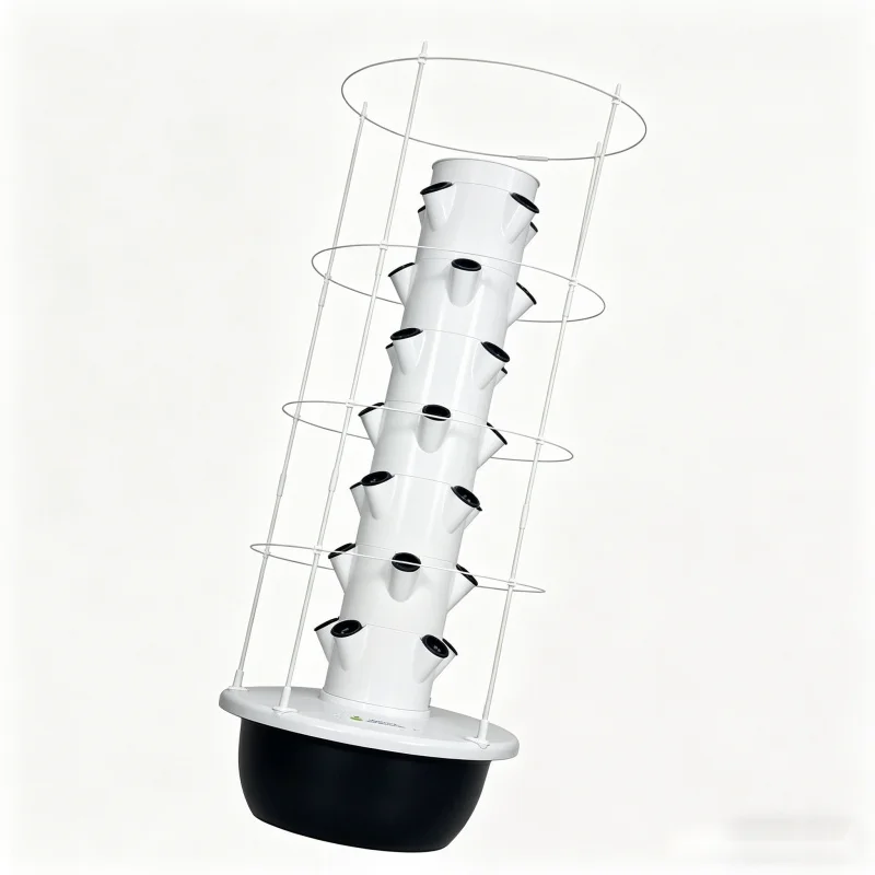 Hydroponic Tower Planter - 9-laags aeroponische hydroponische groenteplantenbak met trellis,