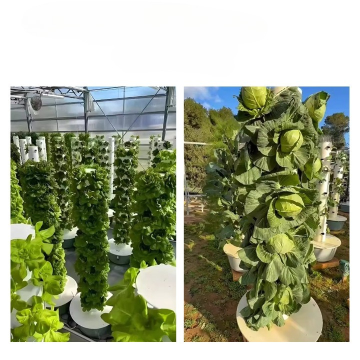 Hydroponic Tower Planter - Hydrocultuurtoren met LED-groeilicht Verticale grondloze cultuurapparatuur