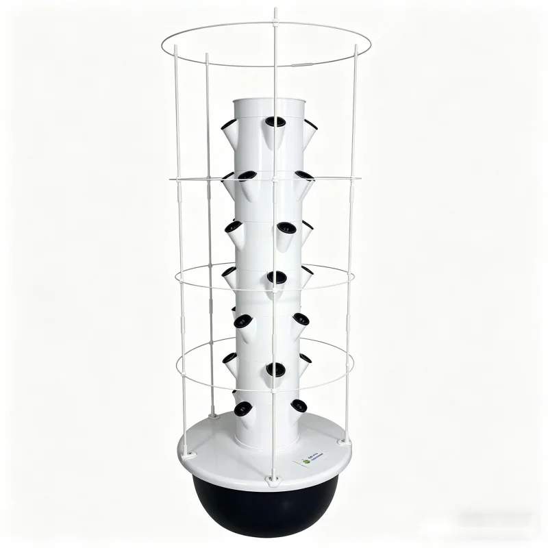 Hydroponic Tower Planter - 9-laags hydroponisch torenkweeksysteem met trellis, slimme