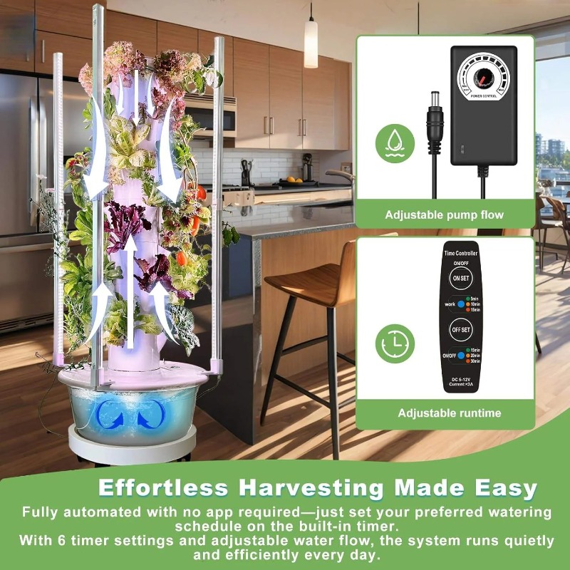 Hydroponisch kweeksysteem met  - Hydroponic Tower Planter recensie en prijs