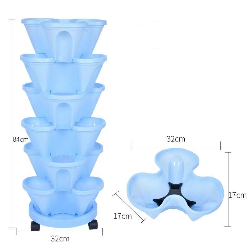Stapelbare plastic aardbeien-  - Hydroponic Tower Planter recensie en prijs