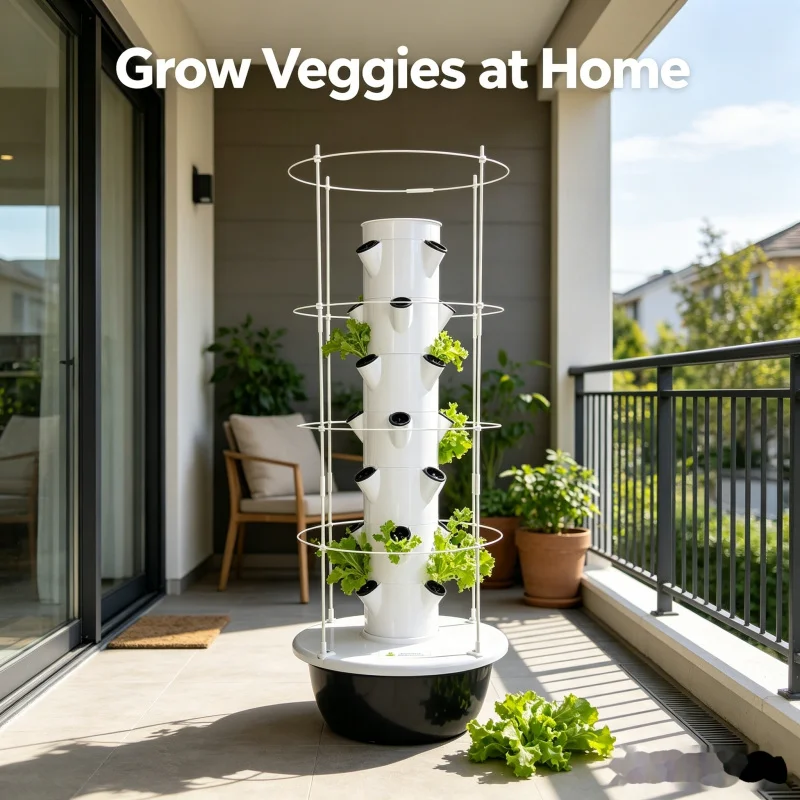 Slim verticaal hydroponisch to - Hydroponic Tower Planter recensie en prijs