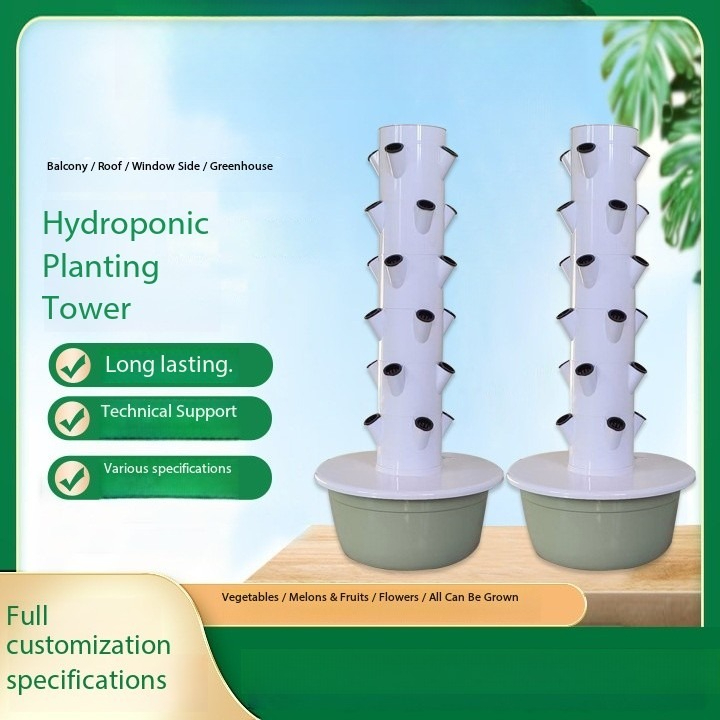 Hydrocultuurtoren met LED-groe - Hydroponic Tower Planter recensie en prijs