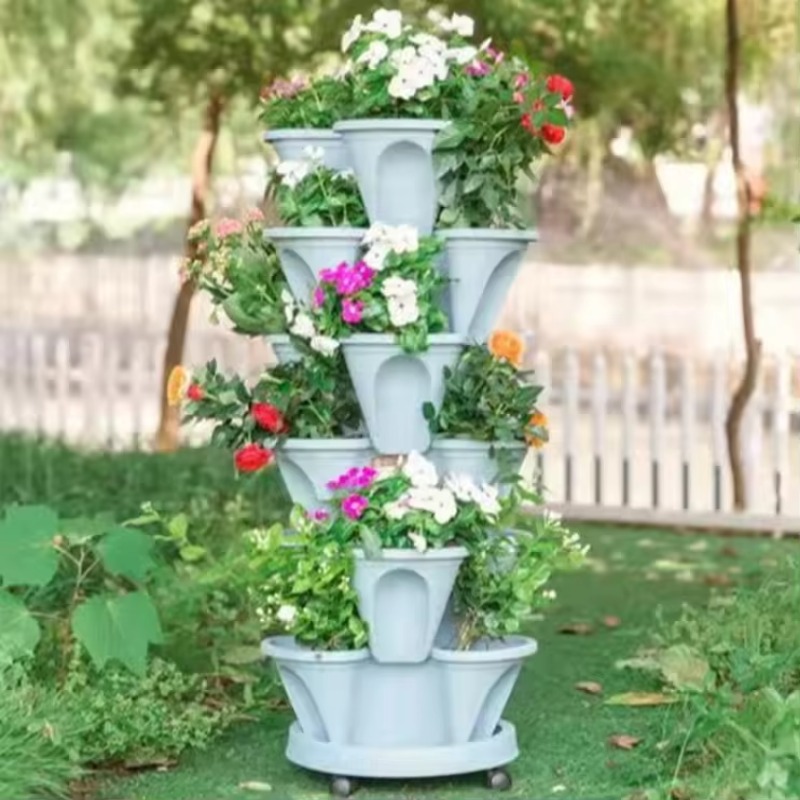 5-laags zelfwatergevend stapel - Hydroponic Tower Planter recensie en prijs